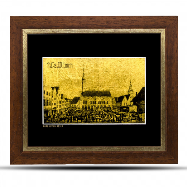 Gold Engraving Town Hall Square