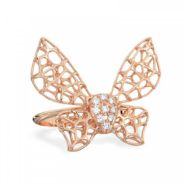 Roosast kullast sõrmus 