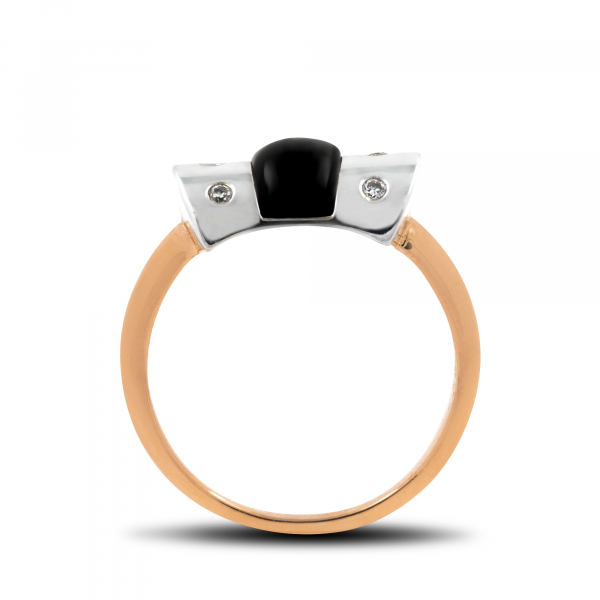 Gold Ring With Onyx