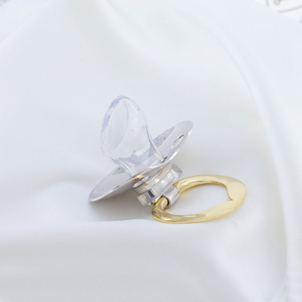 Silver Baby Pacifier  