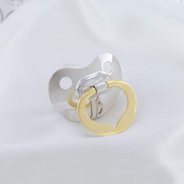 Silver Baby Pacifier  