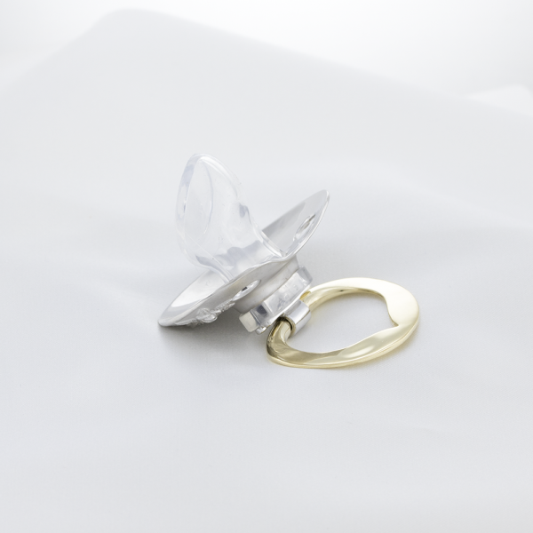 Silver Baby Pacifier 