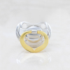 Silver Baby Pacifier  Football